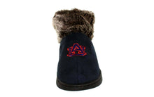 Load image into Gallery viewer, Auburn Tigers Faux Sheepskin Furry Top Indoor/Outdoor Slippers