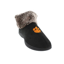 Load image into Gallery viewer, Clemson Tigers Faux Sheepskin Top Indoor/Outdoor Slippers