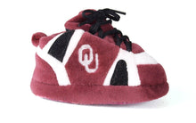 Load image into Gallery viewer, Oklahoma Sooners Baby Slippers