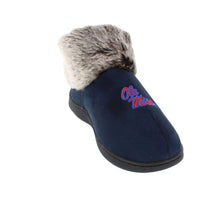Load image into Gallery viewer, Mississippi Rebels Faux Sheepskin Furry Top Indoor/Outdoor Slippers