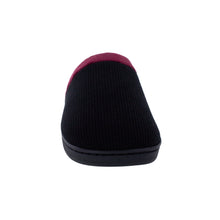 Load image into Gallery viewer, Black and Maroon ComfyFeet Clog Slipper