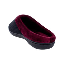 Load image into Gallery viewer, Black and Maroon ComfyFeet Clog Slipper