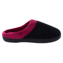 Load image into Gallery viewer, Black and Crimson ComfyFeet Clog Slipper