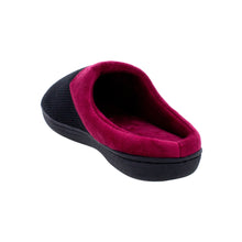Load image into Gallery viewer, Black and Crimson ComfyFeet Clog Slipper