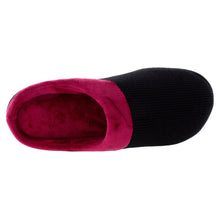 Load image into Gallery viewer, Black and Crimson ComfyFeet Clog Slipper