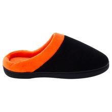 Load image into Gallery viewer, Black and Orange ComfyFeet Clog Slipper