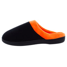 Load image into Gallery viewer, Black and Orange ComfyFeet Clog Slipper