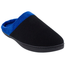 Load image into Gallery viewer, Black and Blue ComfyFeet Clog Slipper