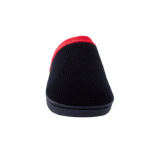 Load image into Gallery viewer, Black and Red ComfyFeet Clog Slipper