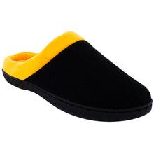 Load image into Gallery viewer, Black and Yellow ComfyFeet Clog Slipper