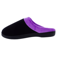 Load image into Gallery viewer, Black and Purple ComfyFeet Clog Slipper