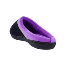 Load image into Gallery viewer, Black and Purple ComfyFeet Clog Slipper