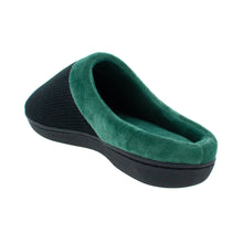 Load image into Gallery viewer, Black and Green ComfyFeet Clog Slipper