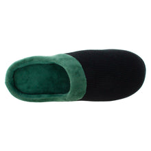 Load image into Gallery viewer, Black and Green ComfyFeet Clog Slipper