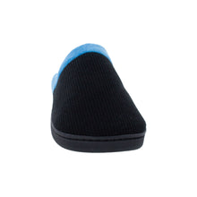 Load image into Gallery viewer, Black and Light Blue ComfyFeet Clog Slipper