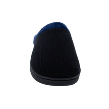 Load image into Gallery viewer, Black and Navy ComfyFeet Clog Slipper