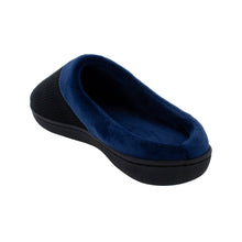 Load image into Gallery viewer, Black and Navy ComfyFeet Clog Slipper