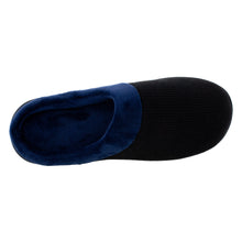 Load image into Gallery viewer, Black and Navy ComfyFeet Clog Slipper