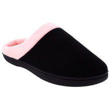 Load image into Gallery viewer, Black and Pink ComfyFeet Clog Slipper
