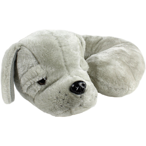 Gray Puppy Pillow Pal Neck Pillow