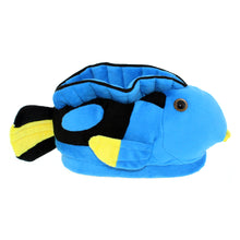Load image into Gallery viewer, Blue Tang Fish Comfy Animal Slippers