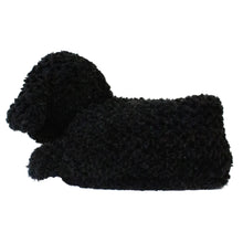 Load image into Gallery viewer, Black Doodle Dog Slippers