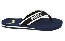 Load image into Gallery viewer, Los Angeles Chargers Contour Flip Flops