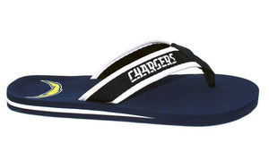 Los Angeles Chargers Contour Flip Flops