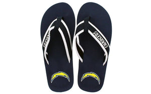 Los Angeles Chargers Contour Flip Flops