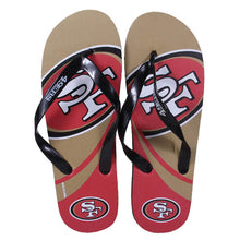 Load image into Gallery viewer, San Francisco 49ers Big Logo Flip Flops