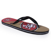 Load image into Gallery viewer, San Francisco 49ers Big Logo Flip Flops