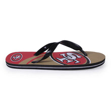 Load image into Gallery viewer, San Francisco 49ers Big Logo Flip Flops