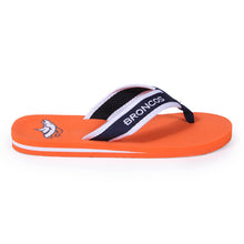 Load image into Gallery viewer, Denver Broncos Contour Flip Flops