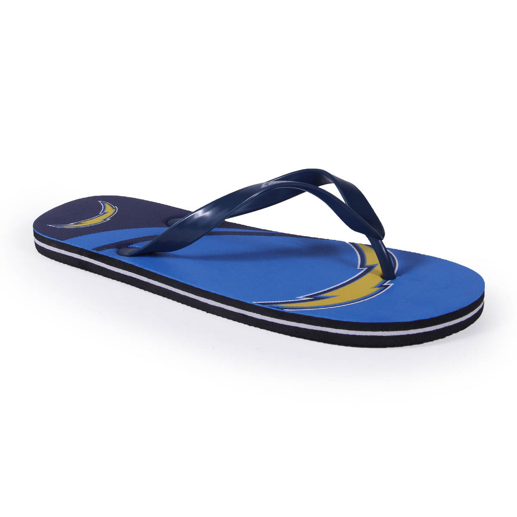 Los Angeles Chargers Big Logo Flip Flops