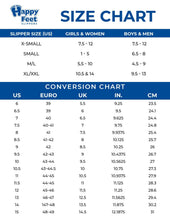 Load image into Gallery viewer, disney slippers size chart