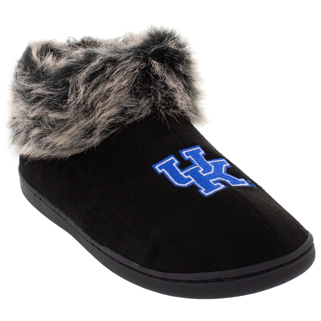 Kentucky Wildcats Faux Sheepskin Furry Top Indoor/Outdoor Slippers