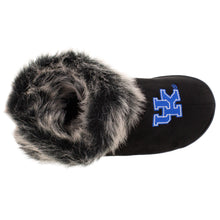 Load image into Gallery viewer, Kentucky Wildcats Faux Sheepskin Furry Top Indoor/Outdoor Slippers