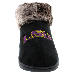 LSU TIgers Faux Sheepskin Furry Top Indoor/Outdoor Slippers