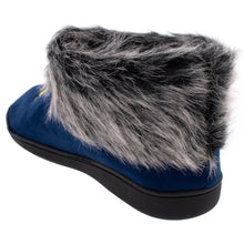 Load image into Gallery viewer, Michigan Wolverines Faux Sheepskin Furry Top Indoor/Outdoor Slippers