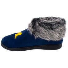Load image into Gallery viewer, Michigan Wolverines Faux Sheepskin Furry Top Indoor/Outdoor Slippers