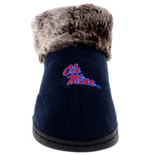 Load image into Gallery viewer, Mississippi Rebels Faux Sheepskin Furry Top Indoor/Outdoor Slippers