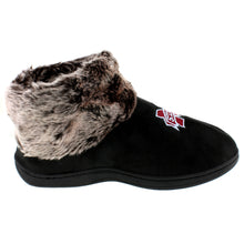 Load image into Gallery viewer, Mississippi State Bulldogs Faux Sheepskin Furry Top Indoor/Outdoor Slippers