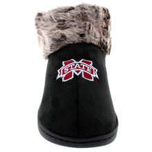 Load image into Gallery viewer, Mississippi State Bulldogs Faux Sheepskin Furry Top Indoor/Outdoor Slippers