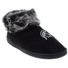Load image into Gallery viewer, Michigan State Spartans Faux Sheepskin Furry Top Indoor/Outdoor Slippers