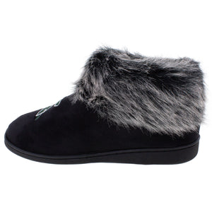 Michigan State Spartans Faux Sheepskin Furry Top Indoor/Outdoor Slippers
