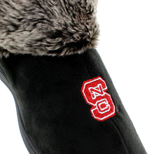 Load image into Gallery viewer, NC State Wolfpack Faux Sheepskin Furry Top Indoor/Outdoor Slippers