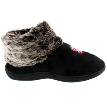 Load image into Gallery viewer, NC State Wolfpack Faux Sheepskin Furry Top Indoor/Outdoor Slippers