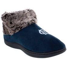Load image into Gallery viewer, North Carolina Tar Heels Faux Sheepskin Furry Top Indoor/Outdoor Slippers