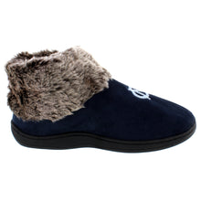 Load image into Gallery viewer, North Carolina Tar Heels Faux Sheepskin Furry Top Indoor/Outdoor Slippers