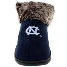 Load image into Gallery viewer, North Carolina Tar Heels Faux Sheepskin Furry Top Indoor/Outdoor Slippers
